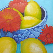 Lemons and flowers